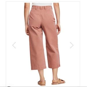 Free People Cropped Wide Leg Pants - Rose